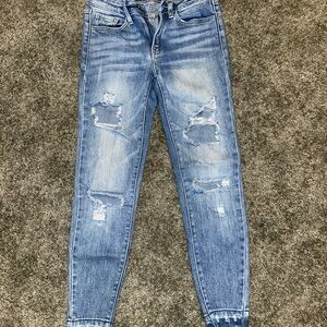 KanCan Light Blue Distressed Skinny Jeans